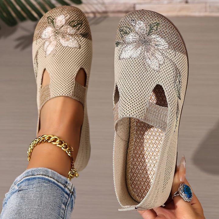 Stylish Embroidered Breathable Women's Shoes