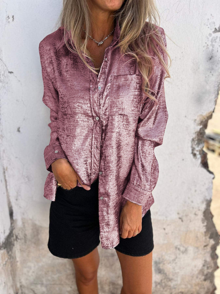 Damen Langarmshirt mit Tasche