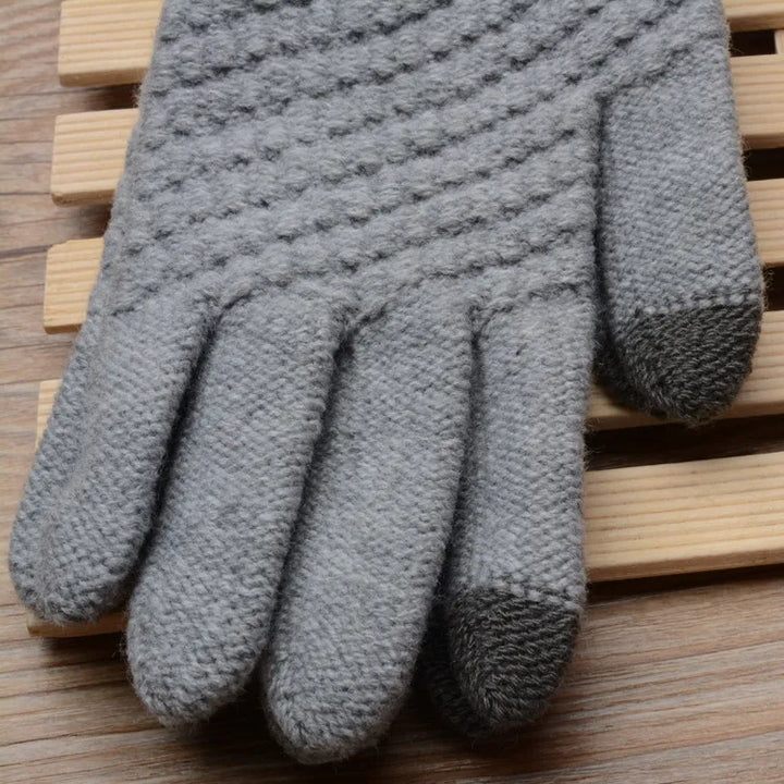 Gestrickte Touchscreen-Handschuhe für Damen