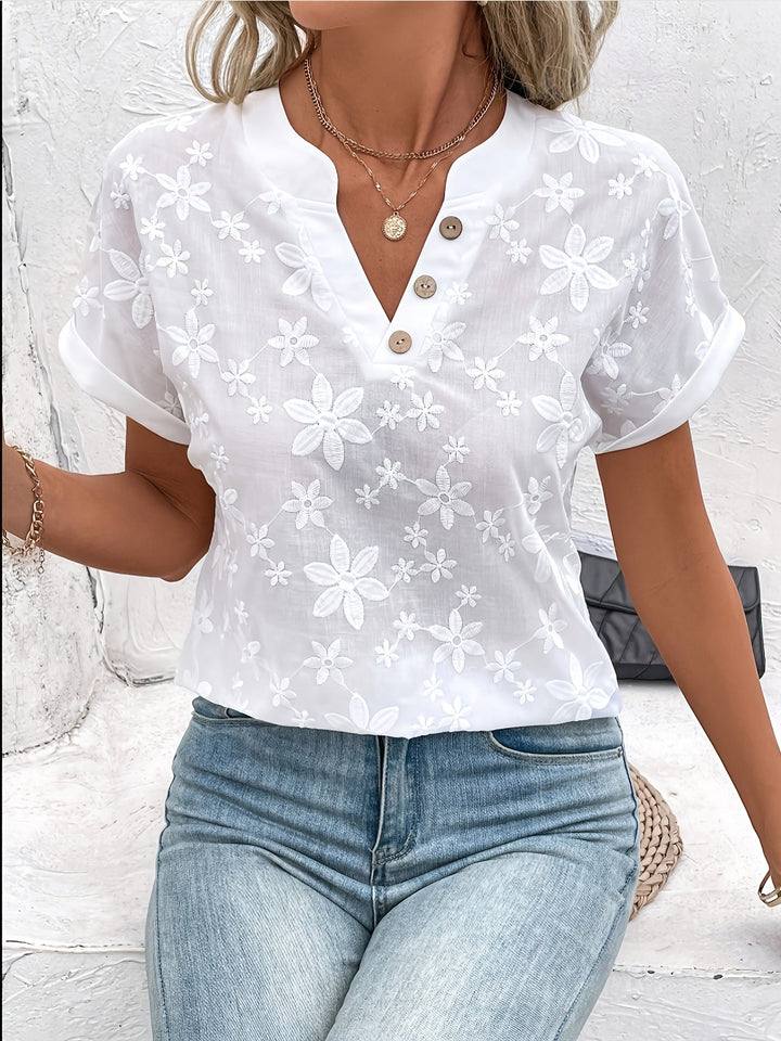Dafne™ - Summer Flowers Relaxed Blouse