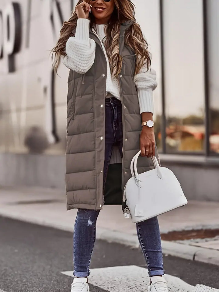 Marzia - Coat With Hood And Buttons On The Front