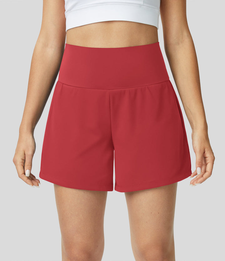 Luigia - 2-in-1 High-Waisted Yoga Shorts