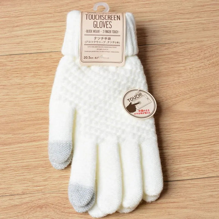Gestrickte Touchscreen-Handschuhe für Damen