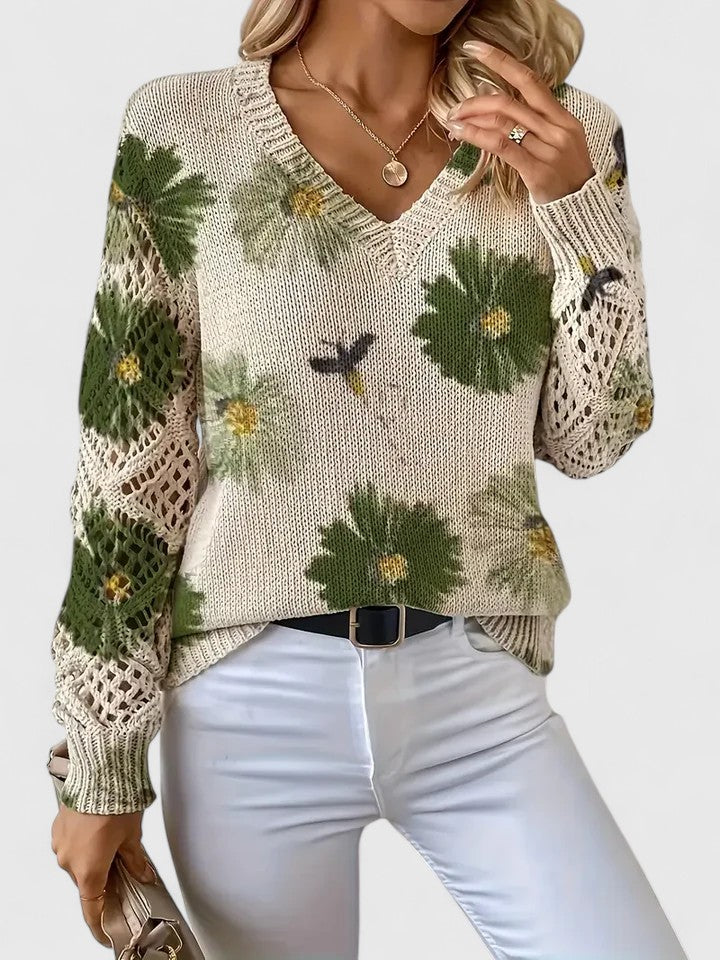 Deborah™ - Casual Floral Pullover