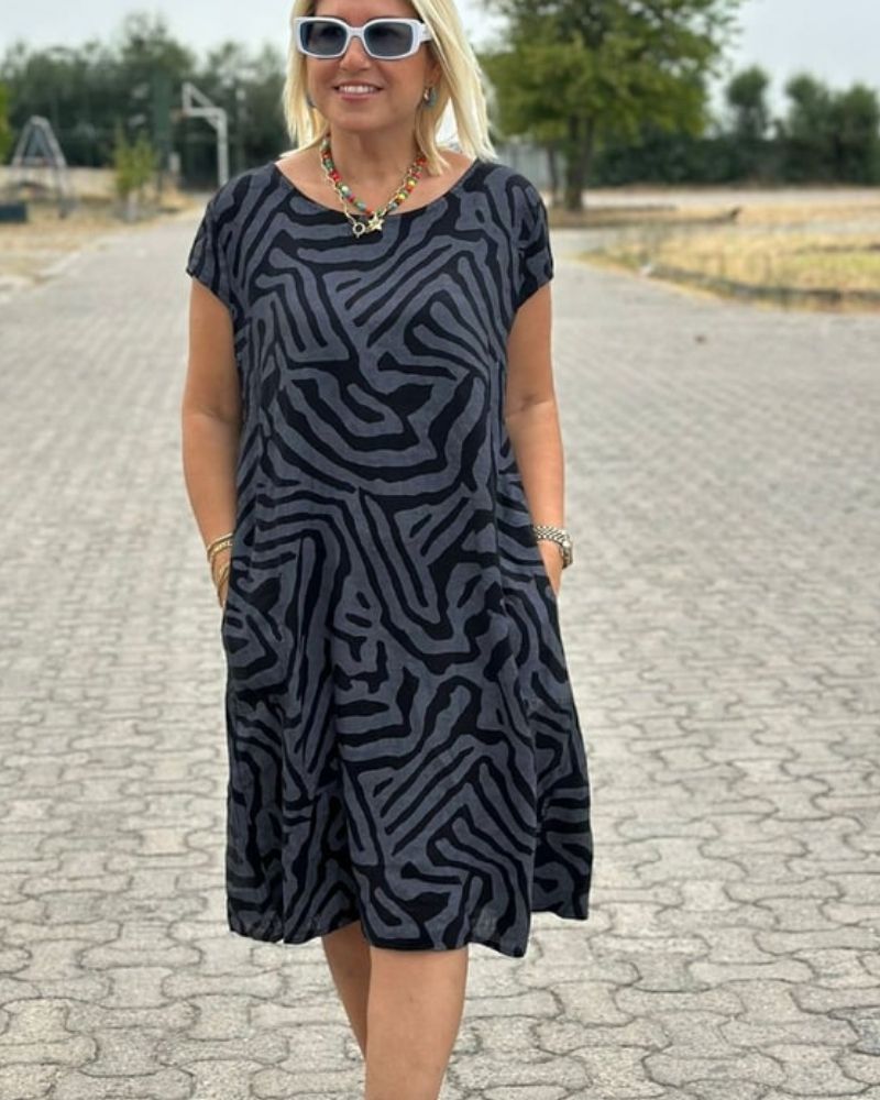 Avanille | Round-Neck Summer Dress