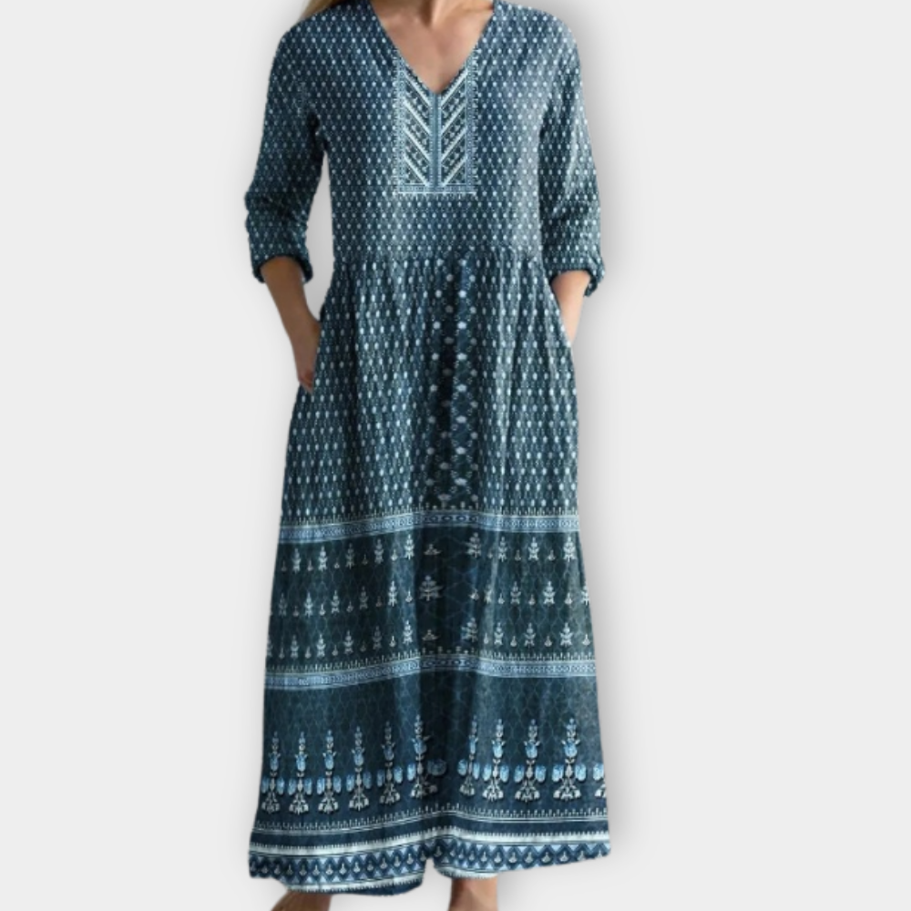Oswina | Boho Maxi Dress made from soft premium fabric