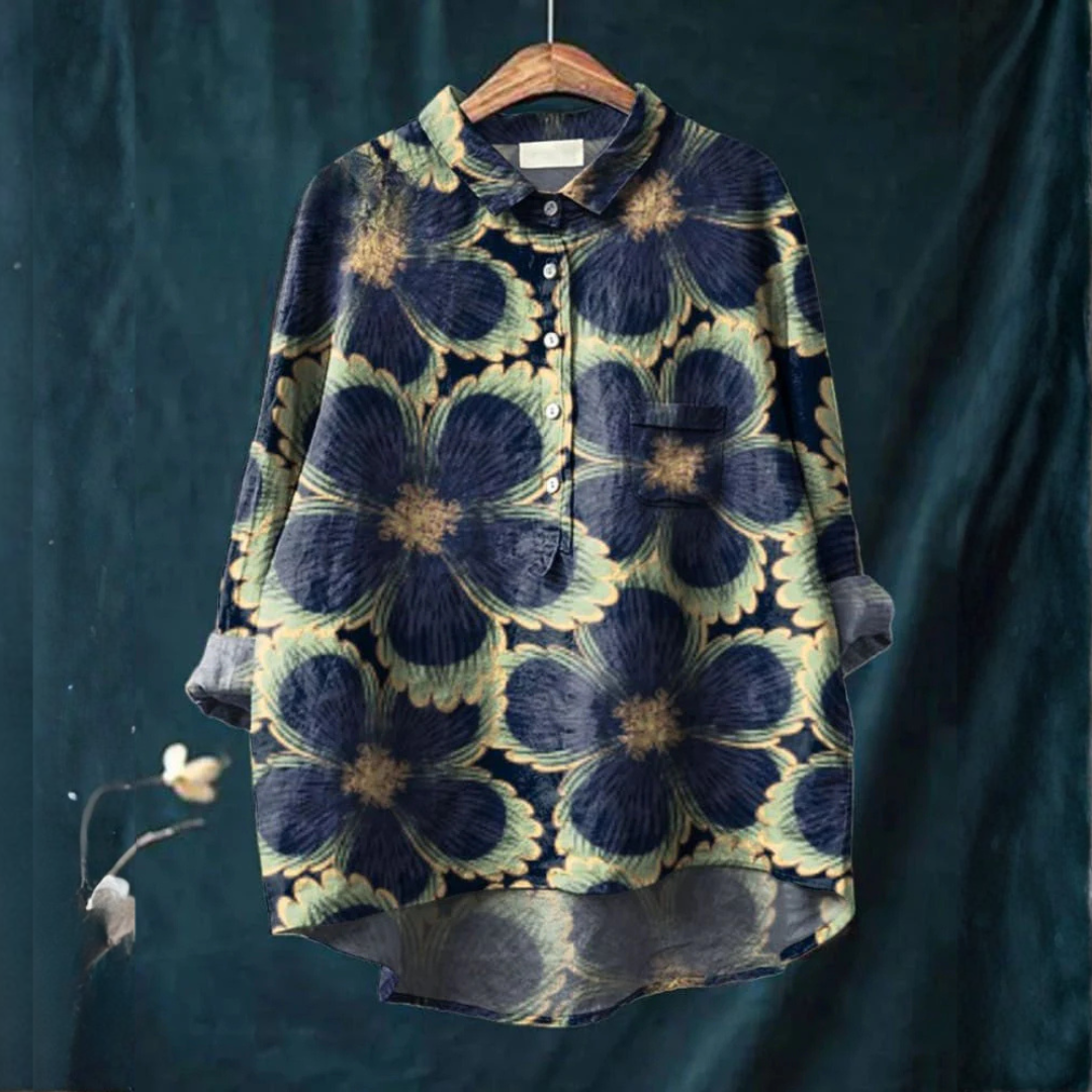 Chiara - Patterned Linen Shirt