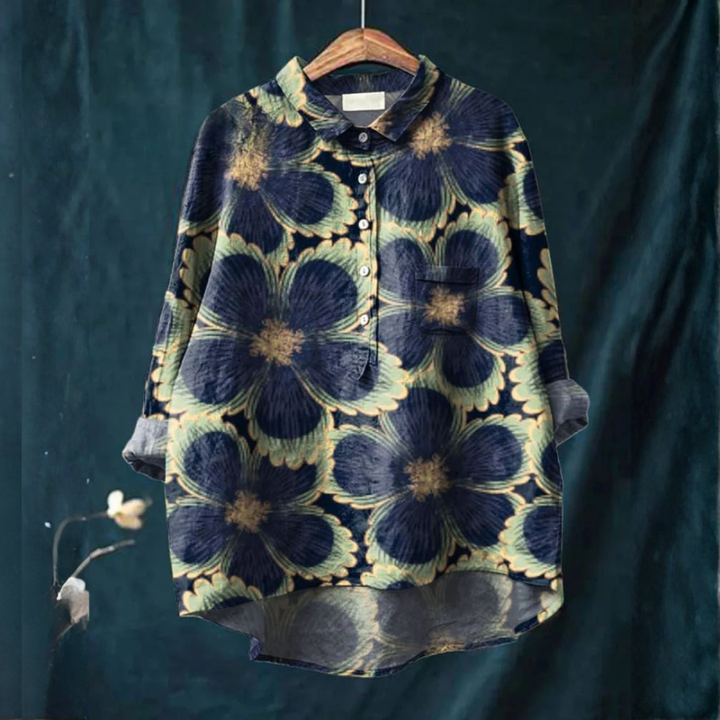 Chiara - Patterned Linen Shirt