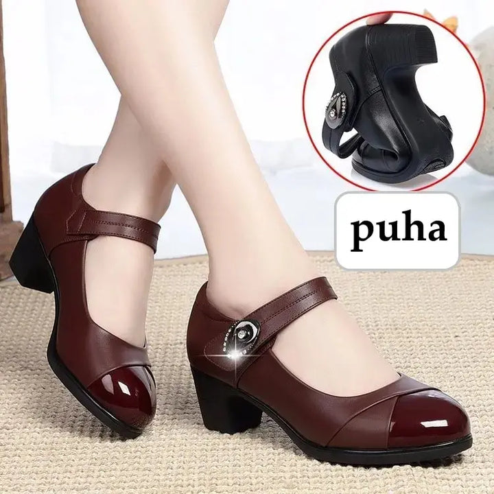 Millie™ - Women's Round Toe Leather Shoes