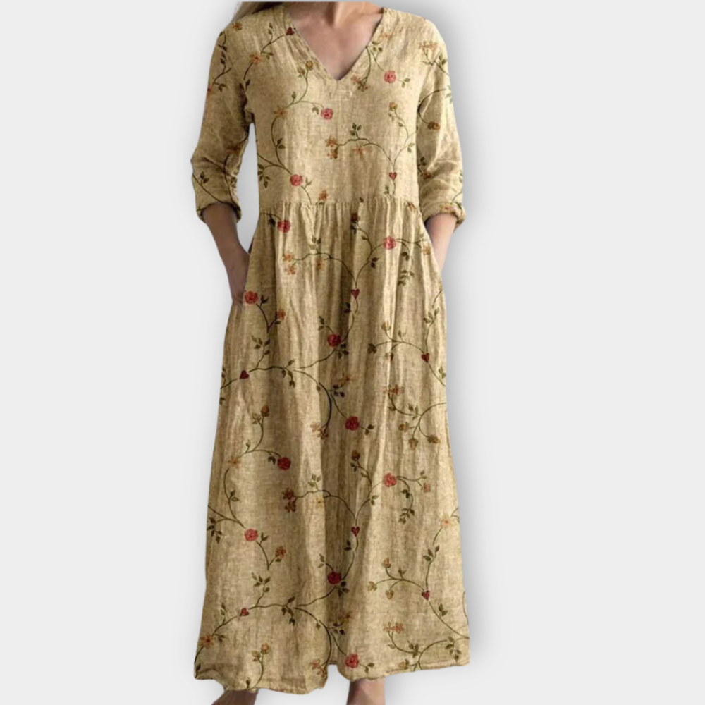 Marzena | Boho maxi dress made of soft premium fabric