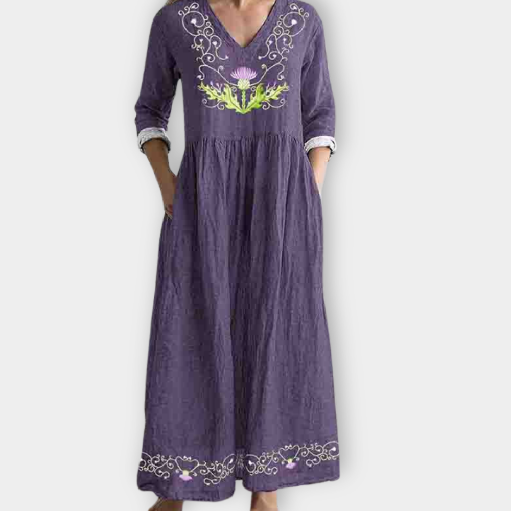 Hildemara | Boho Maxi Dress made of soft premium fabric