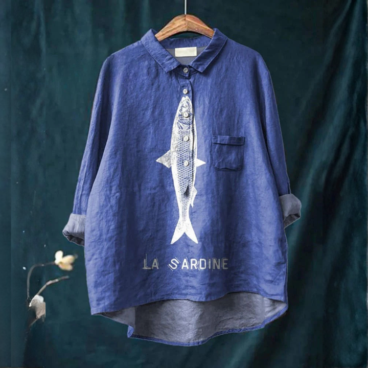 Federica - Patterned Linen Shirt
