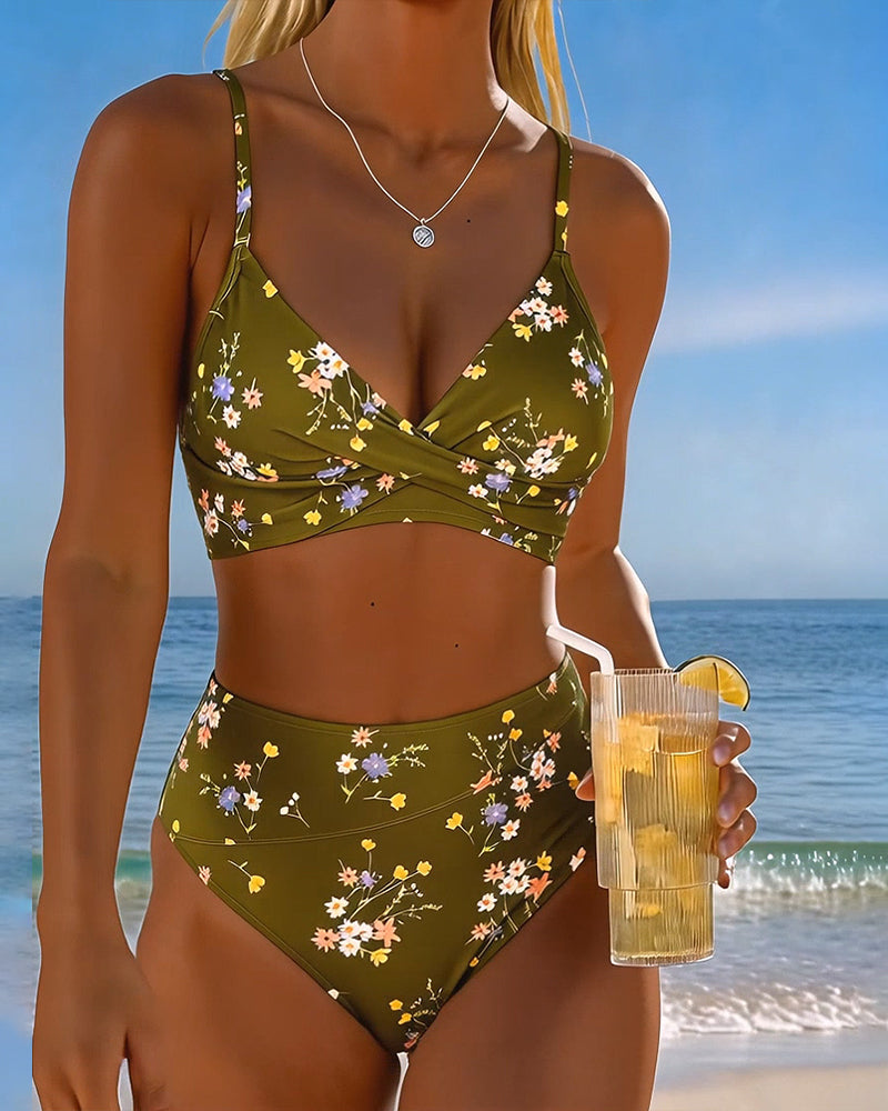 Giada | Women's Floral Bikini with Wireless Bra