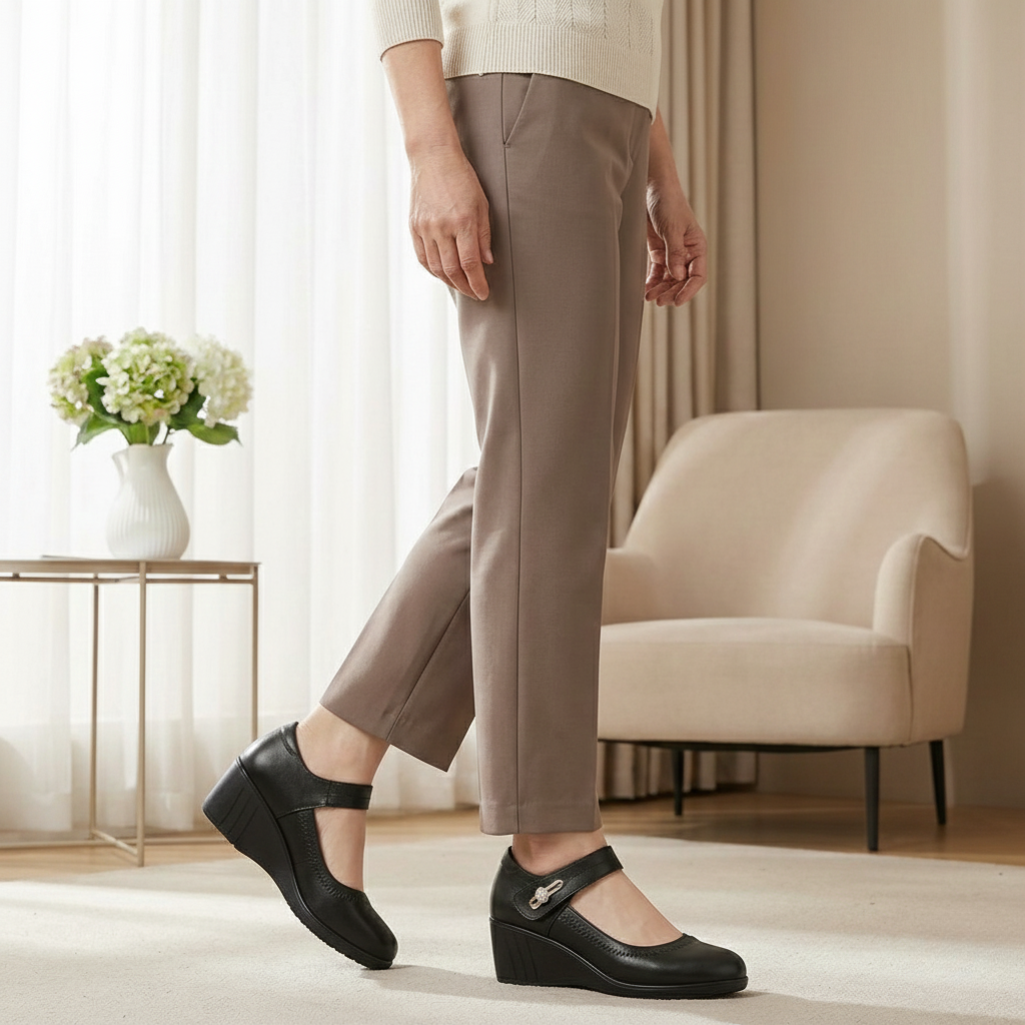 Lydia | Damen Wedge Mary Jane Schuhe