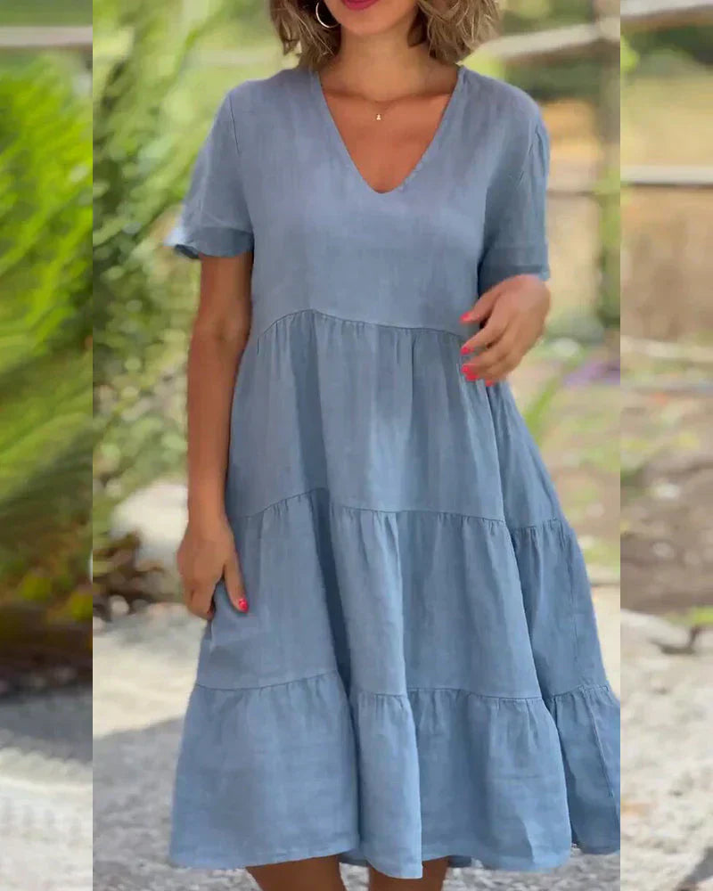 Zoey™ - Casual Summer V-Neck Dress