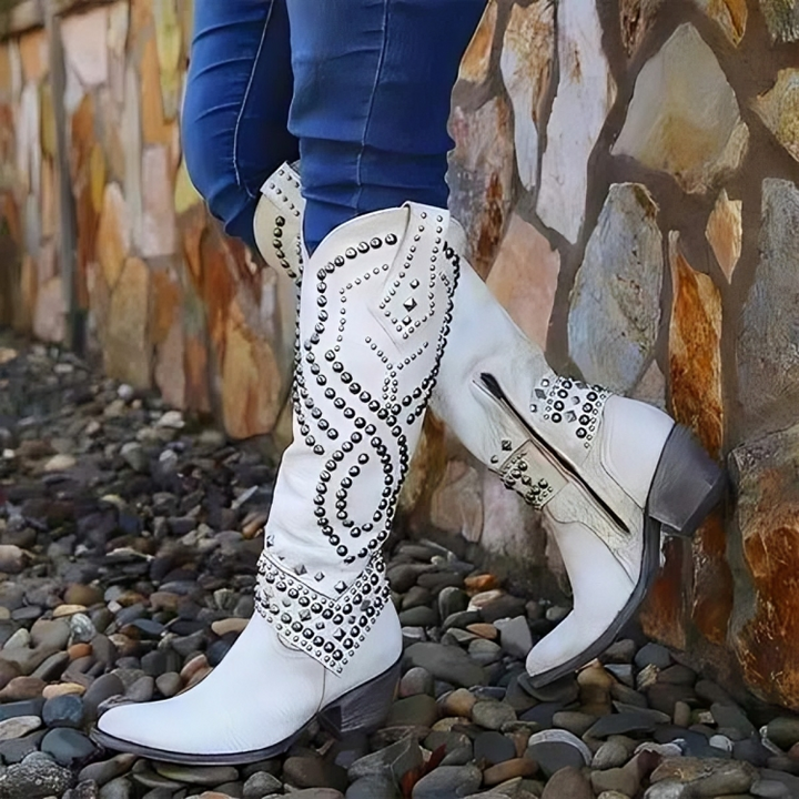 Mia™ - Western Knee-High Boots