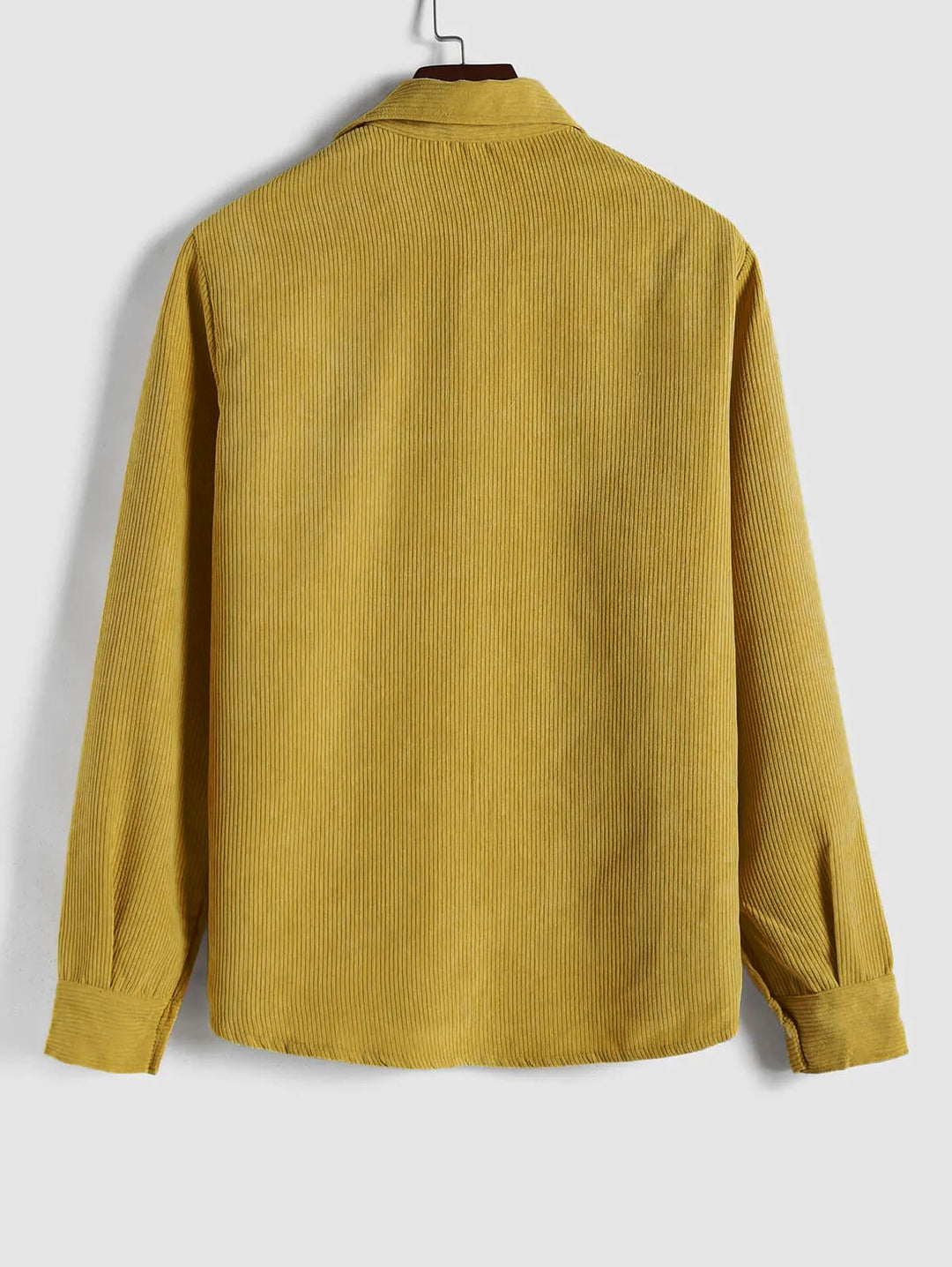Men's Corduroy Long-Sleeve Half-Placket Shirt