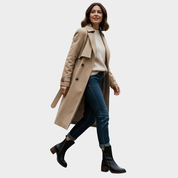 Gabriella | Comfortable Leather Ankle Heels