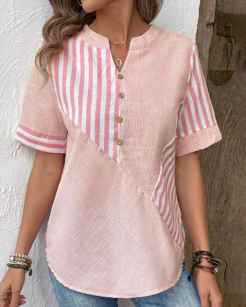Lilac | Cozy Striped Top