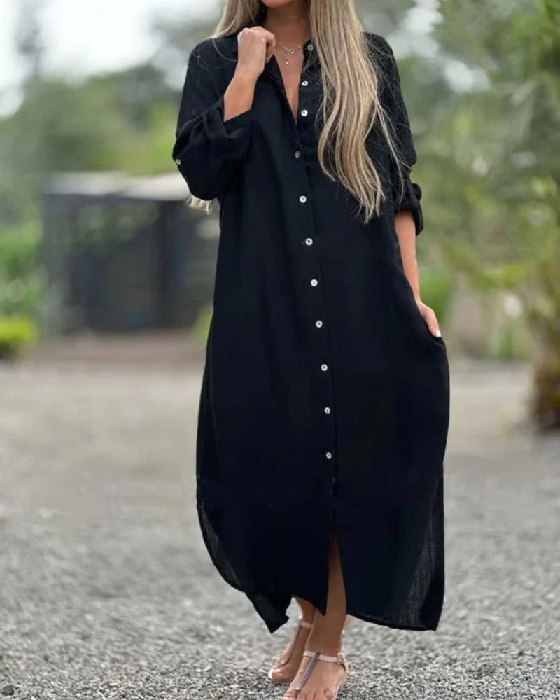 Bianca™ - Comfortable Italian Cotton Dress