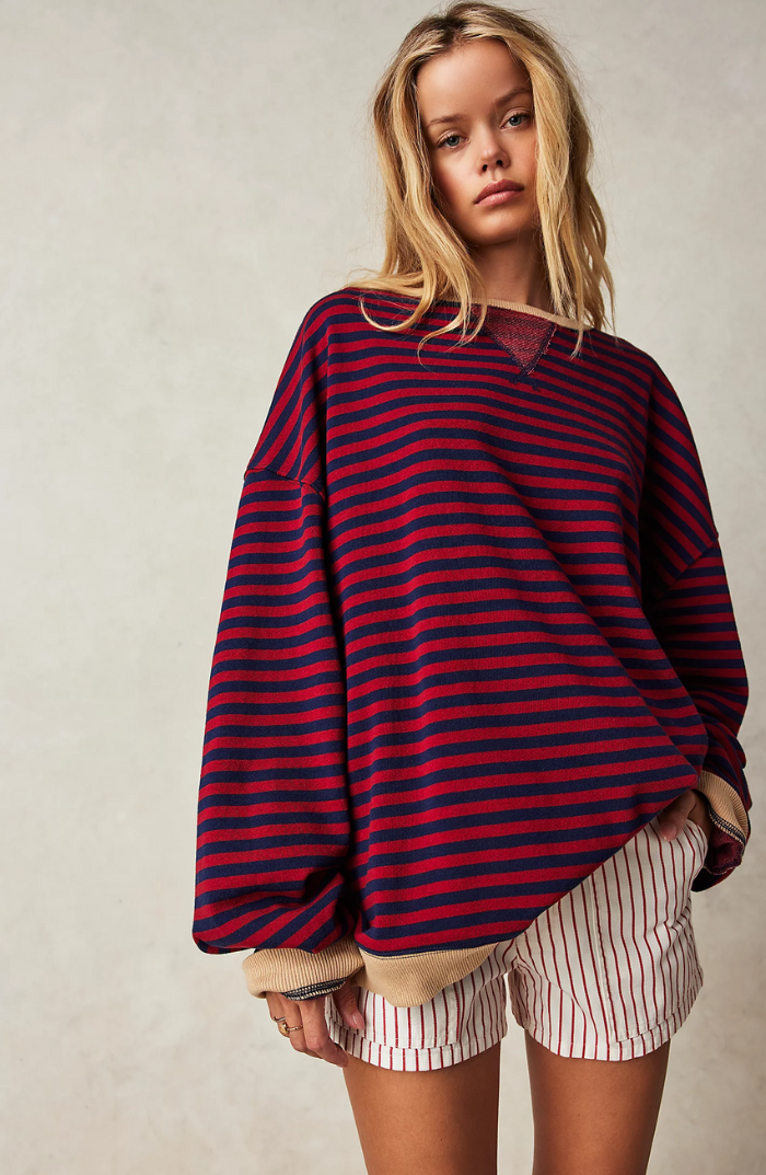 Amelia - Oversized Striped Jumper
