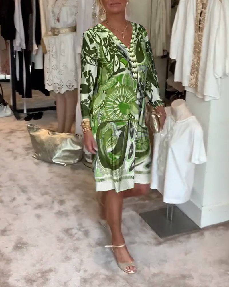 Moonie - Dress with Sun Ray Print