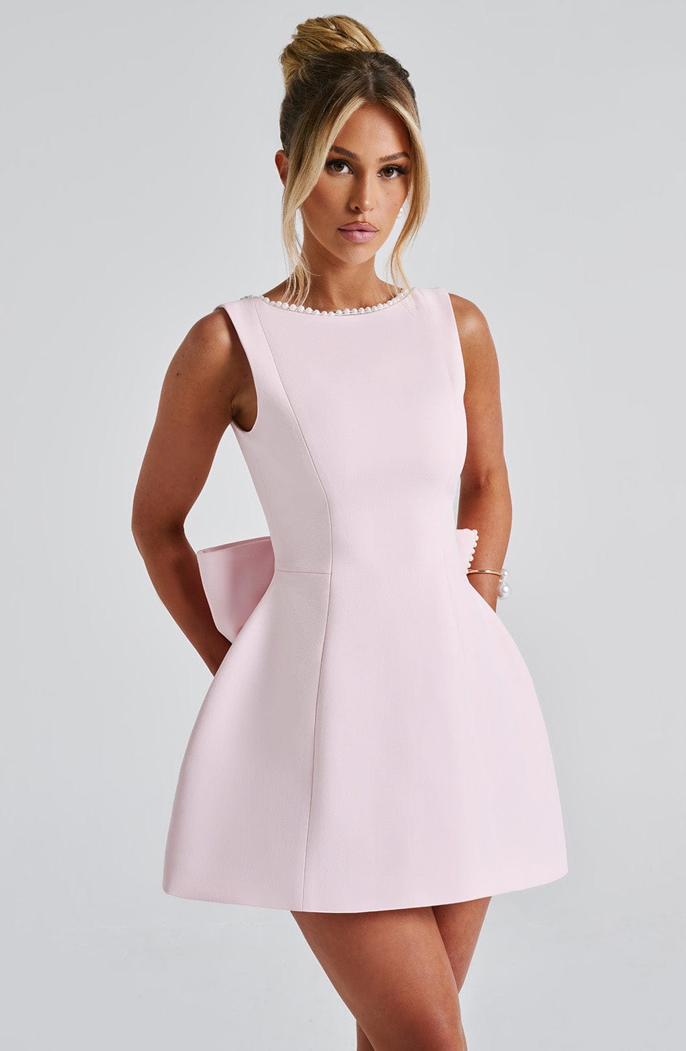 Damen Ärmelloses Mini-Kleid