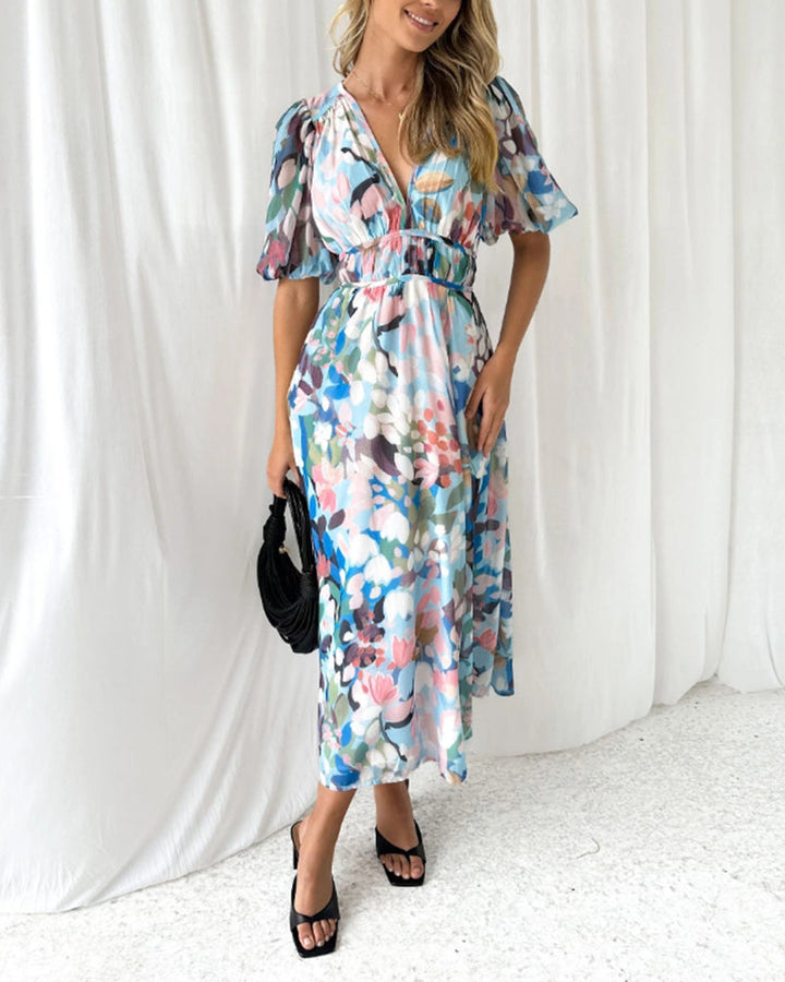 Sofie™ - Elegant Floral Dress