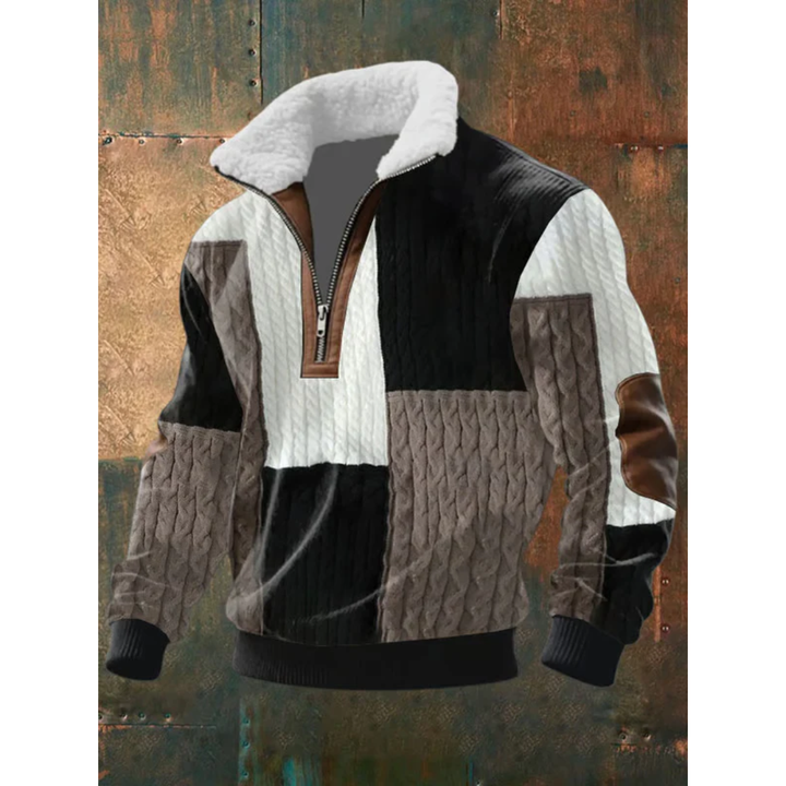 SILVORO | Fleece pullover with high collar