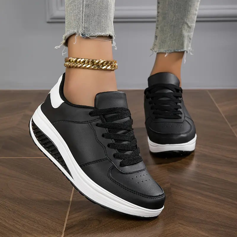 Breathable Platform Sneakers for Women's Fashion