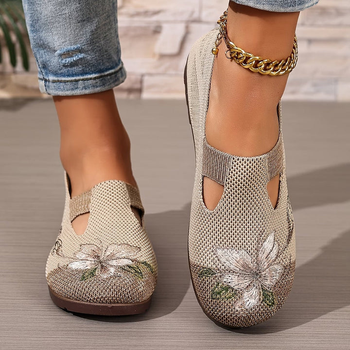 Stylish Embroidered Breathable Women's Shoes