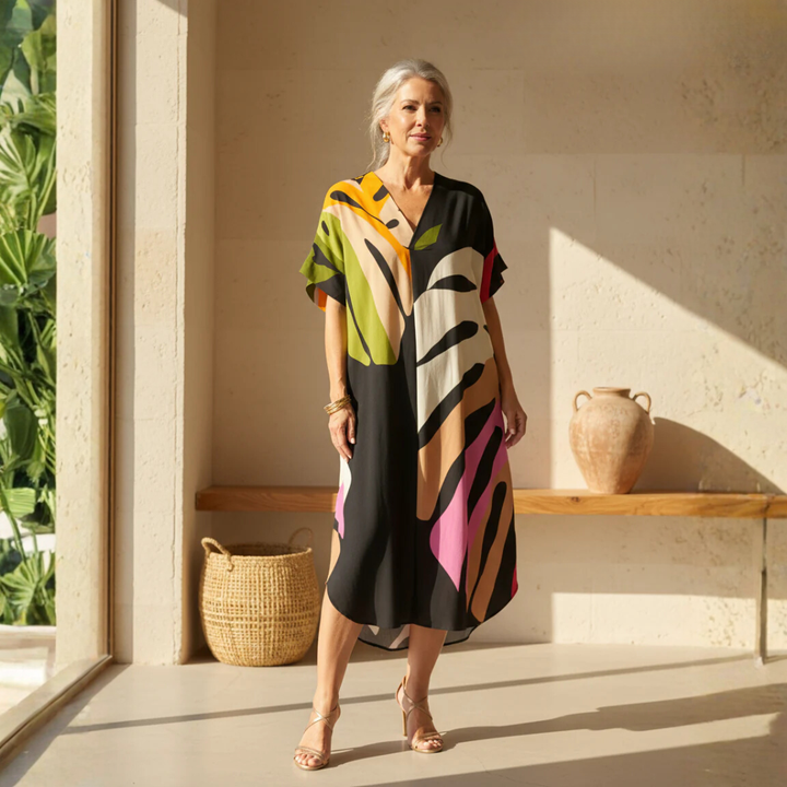 Rianna - Dress with abstract print