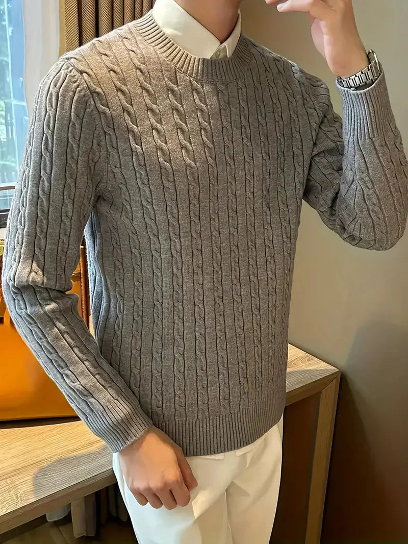 Brit & Boho™️ | Cable Knit Sweater