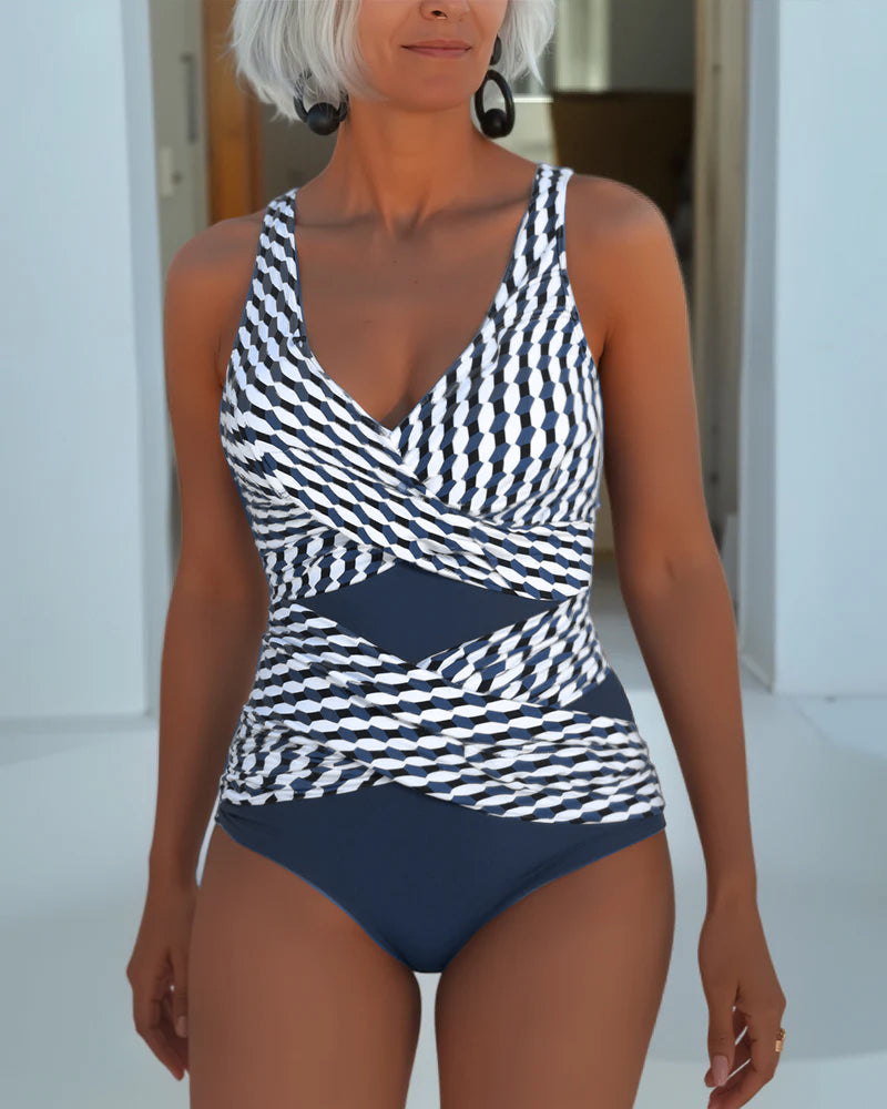 Serena | One-Piece V-Neck Vacation Swimsuit