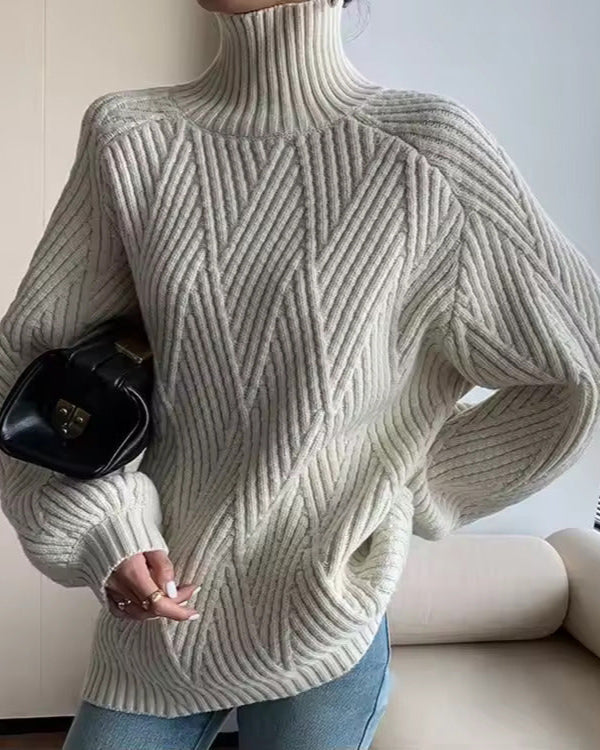 Audrey - Knitted Turtleneck Sweater