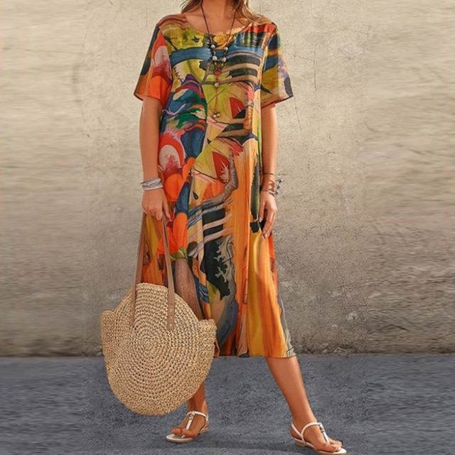 Abigail™ - Comfortable Printed Dress