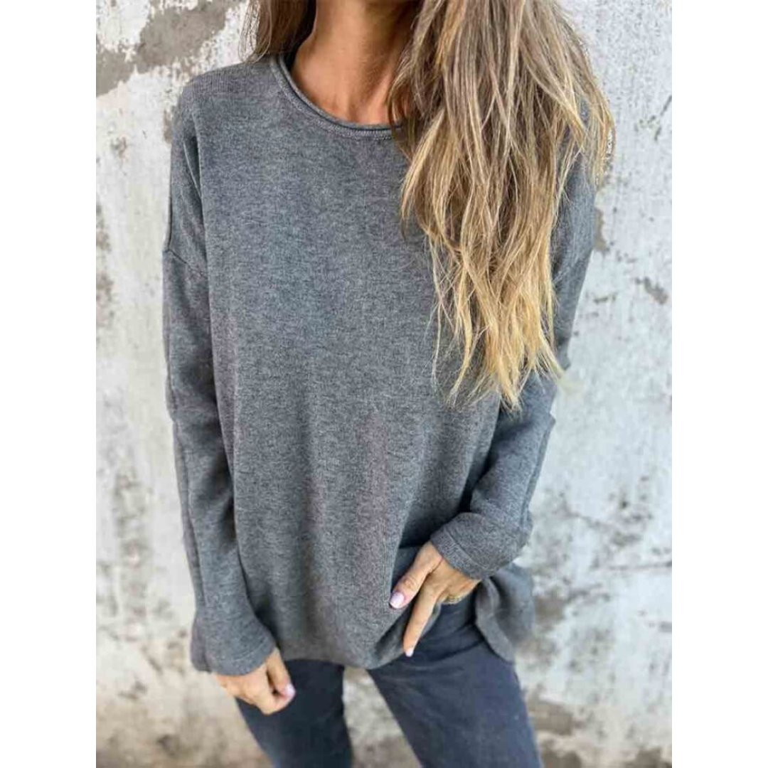 Sarah - Casual Knit Button-Up Shirt for Women