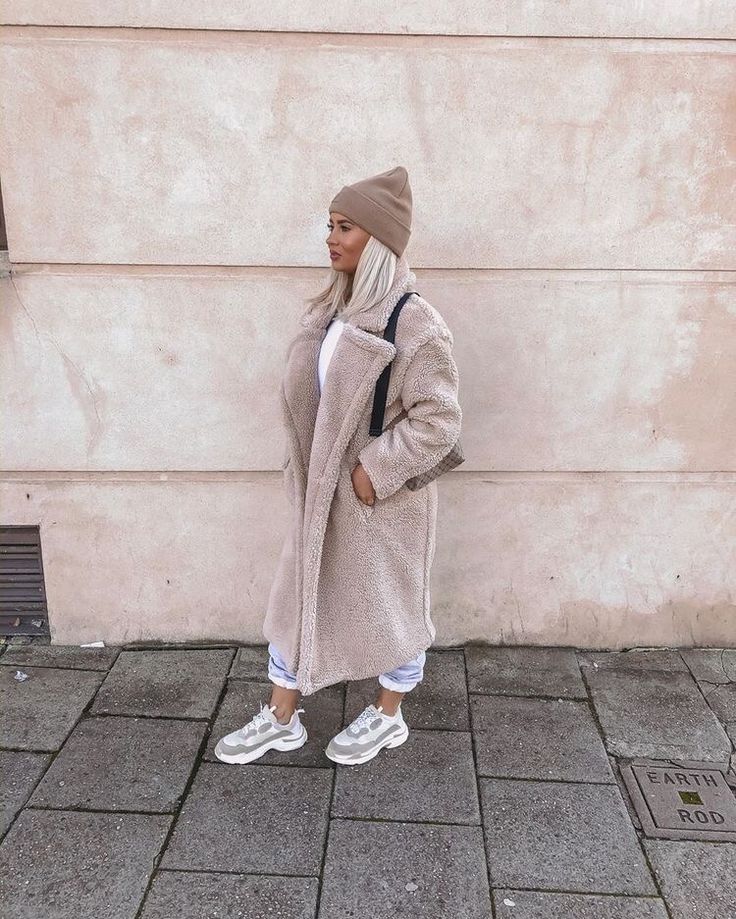 Zoe - Long Teddy Coat