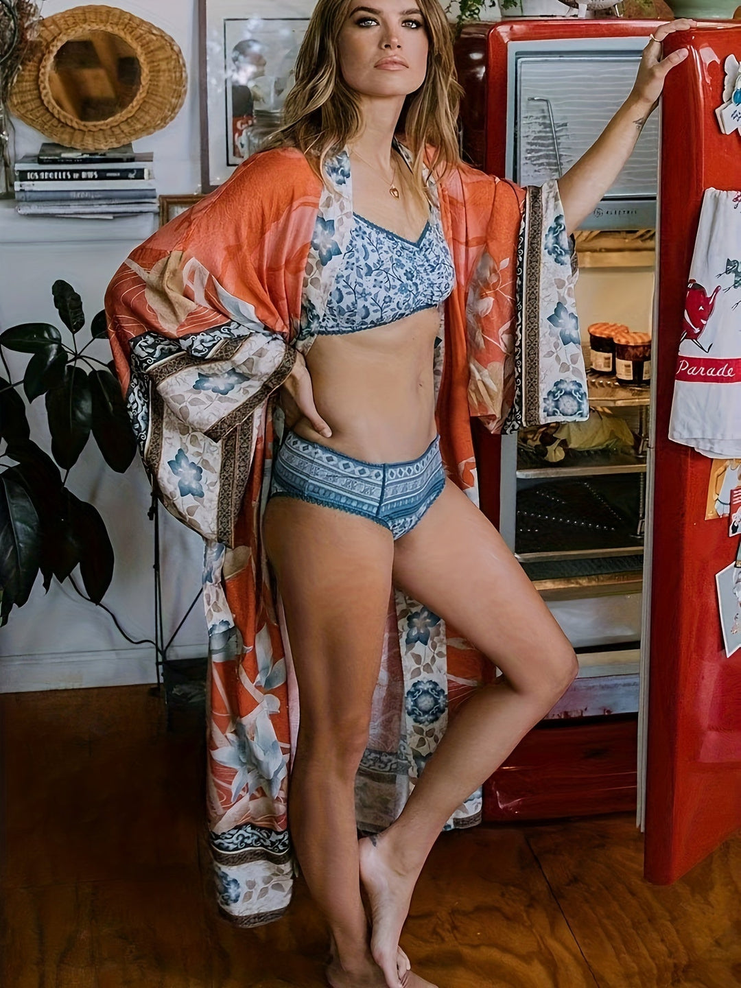Isabella | Damen Maxi Kimono
