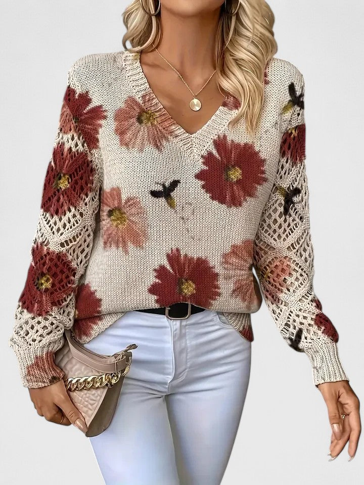 Deborah™ - Casual Floral Pullover