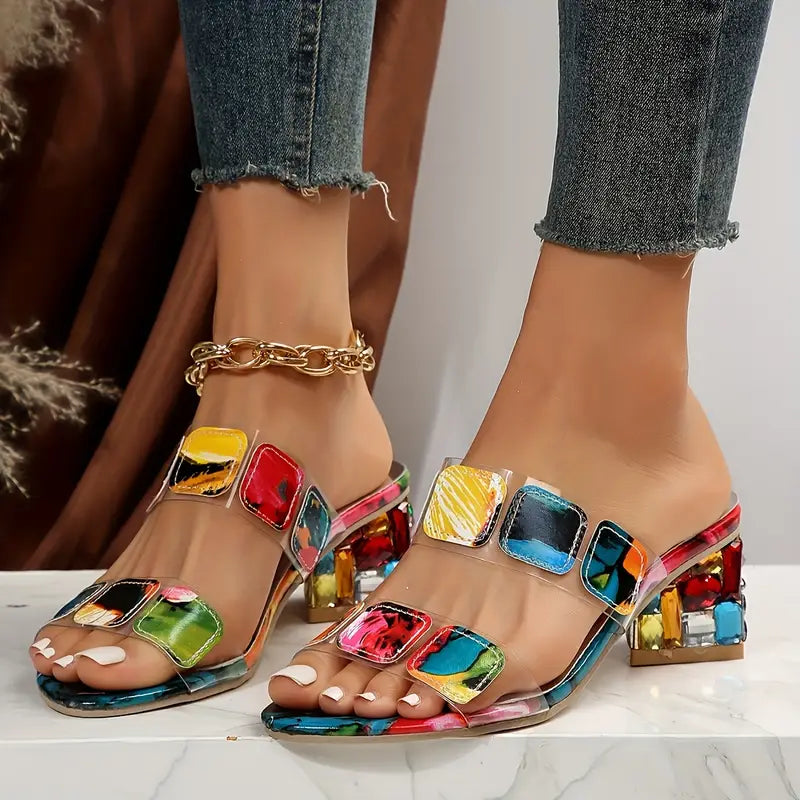 Chiara™ - Colorful Double Strap Sandals