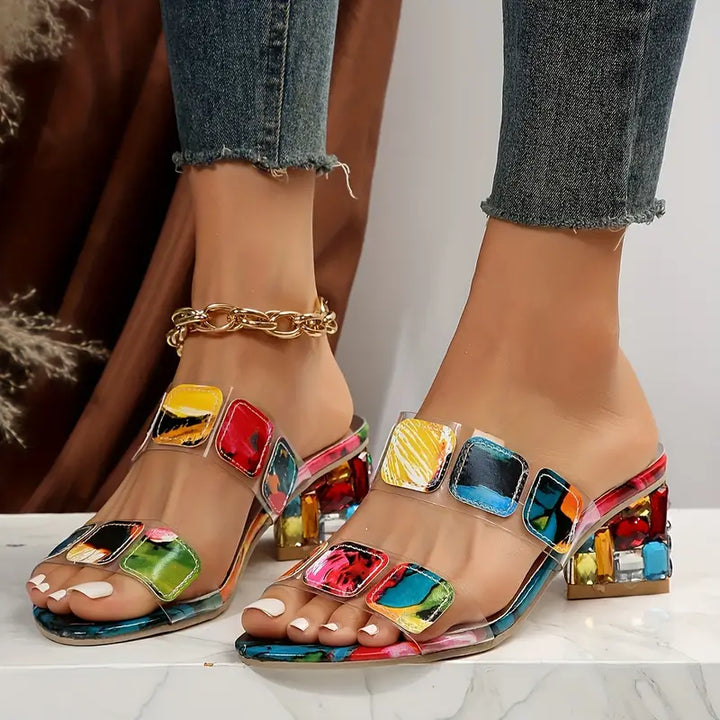 Chiara™ - Colorful Double Strap Sandals