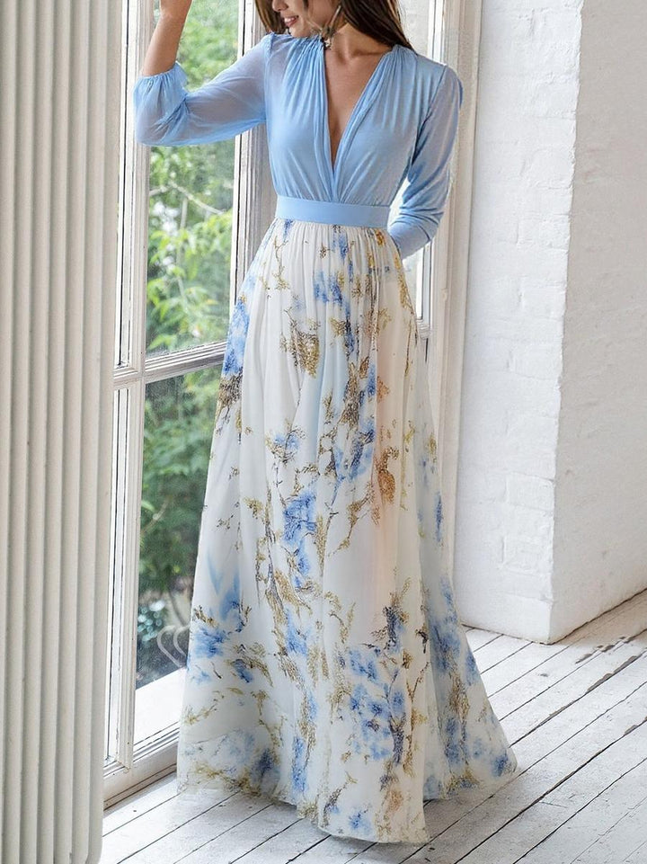 Jewel – Long Floral Print Dress