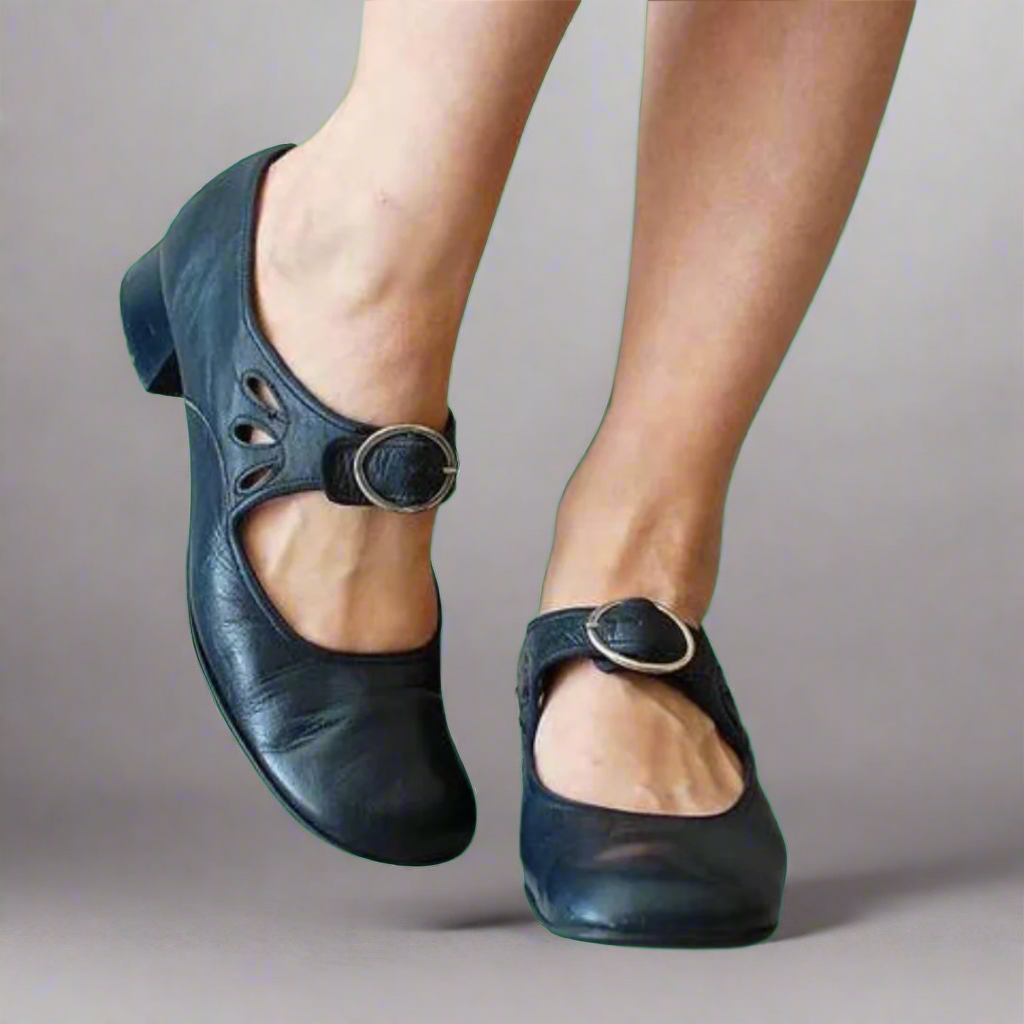 Denisa | Comfortable Wedge Sole Orthopedic Leather Sandals