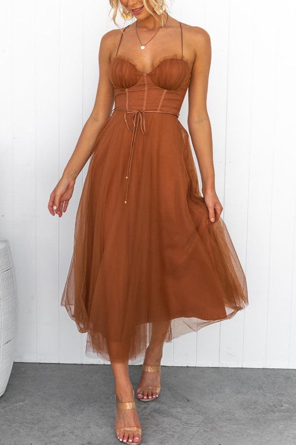 Contemporary Princess Maxi Dress with Straps for Parties
