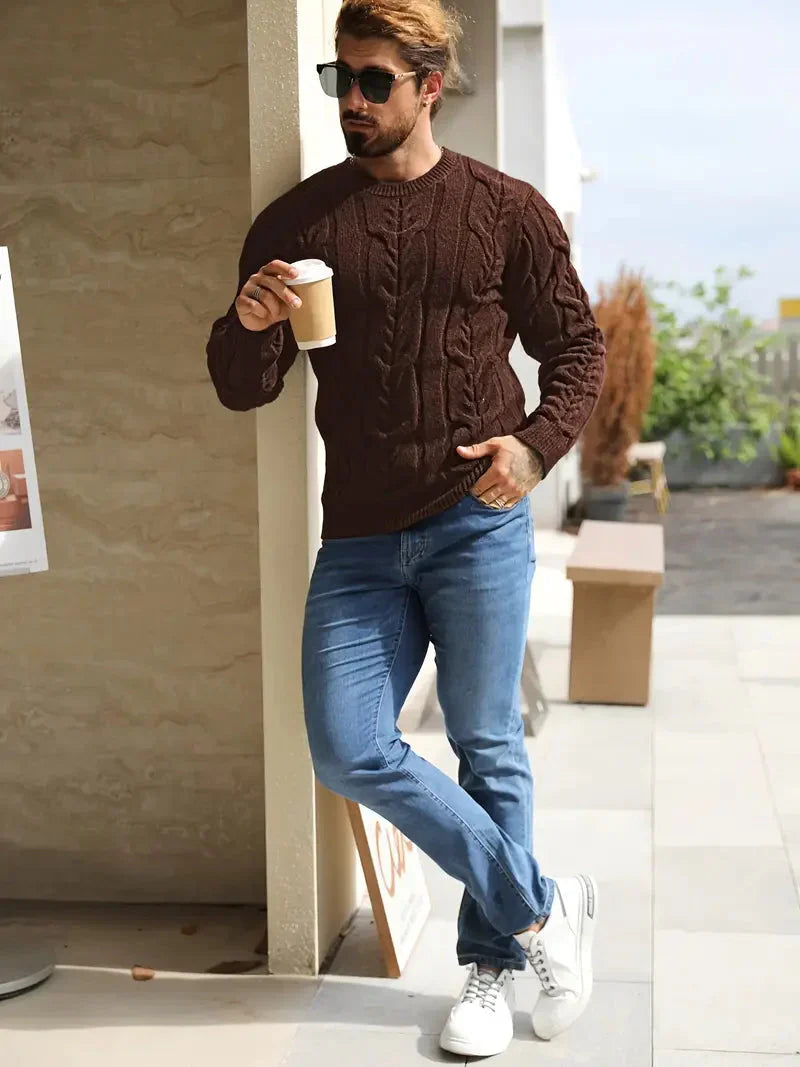 Brit & Boho™️ | Graphica Geo Knitted Jumper
