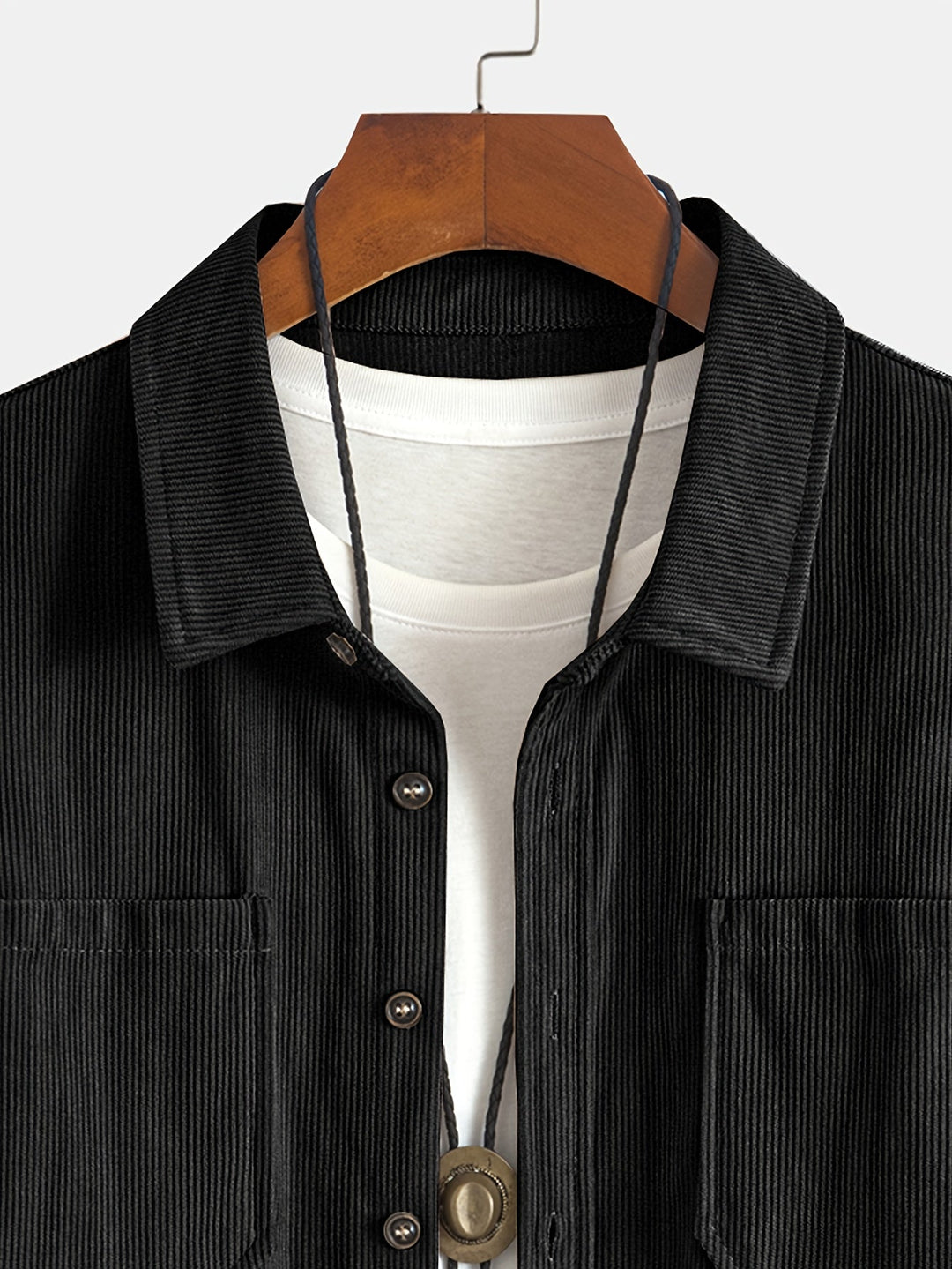 Bryce | Herren Langarm-Overshirt mit Taschen und Knöpfen