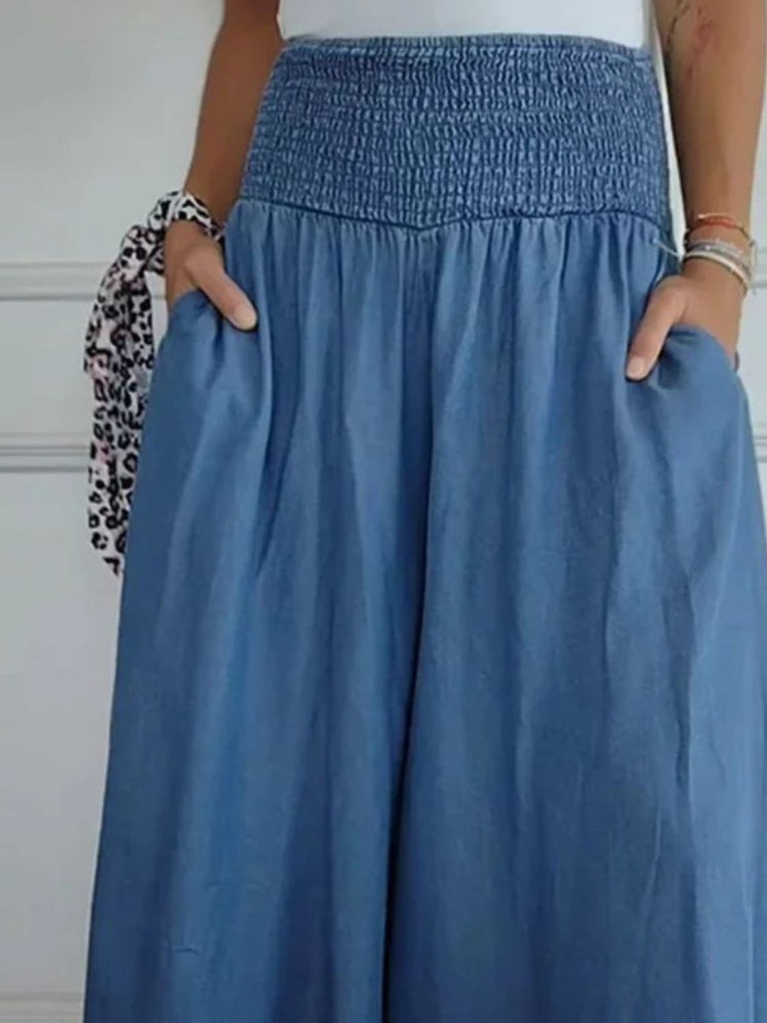 Marlene | Wide-leg cotton trousers for summer