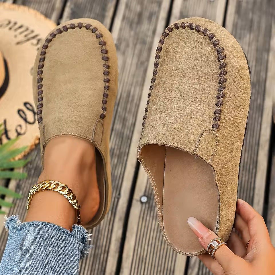 Retro-inspired orthopedic slippers for women