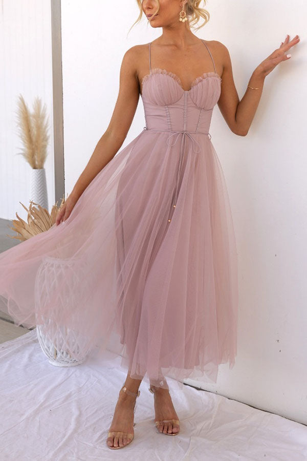 Contemporary Princess Maxi Dress with Straps for Parties